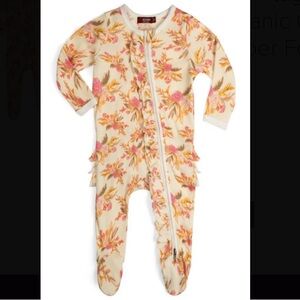 Milkbarn Vintage Floral Organic Cotton Onesie NWT